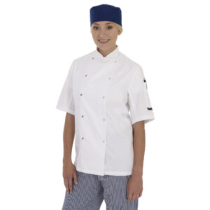 Dennys Short Sleeve Chefs Jacket (Shaped)