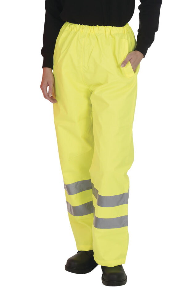 Yoko Hi-Vis Waterproof Contractors Trousers (Yellow)