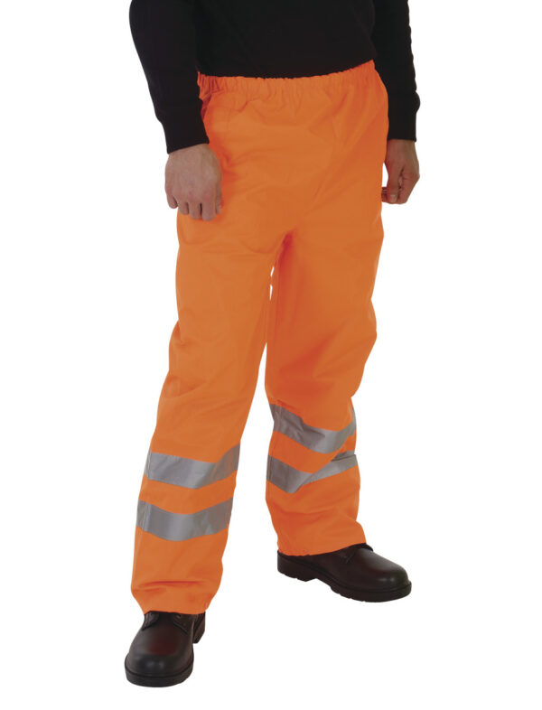 Yoko Hi-Vis Waterproof Contractors Trousers (Orange)