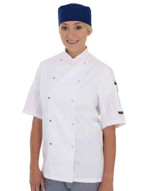 Dennys Short Sleeve Chefs Jacket (Shaped)